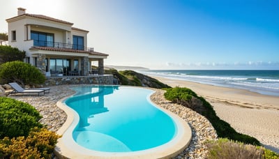 Atlantic Pebble Villa overlooking the Atlantic beach with a private pool Atlantic Pebble Villa overlooking the Atlantic beach with a private pool